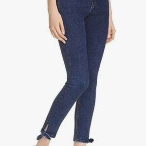 rag & bone Women's Stevie Ankle Tie Capri Jeans Size 25 Paz Bow Detail Skinny